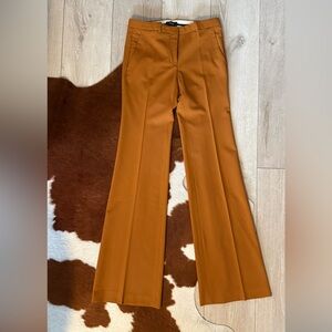 Theory Women's Burnt Orange Flared Pants